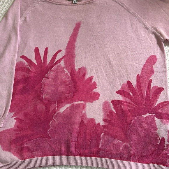 Esprit pink cotton knit sweater, size L. - Picture 2 of 8